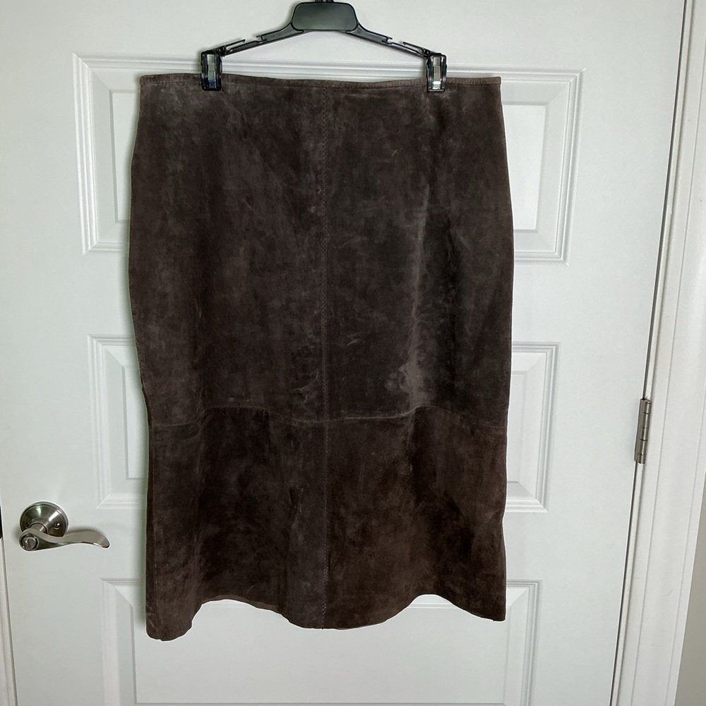 JohnPaulRichard Dark Brown Midi Skirt